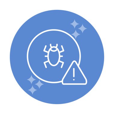 Basit düz CD virüs vektör çizimi