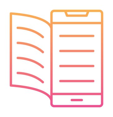 Dijital Kitap simgesi vektör illüstrasyonuName