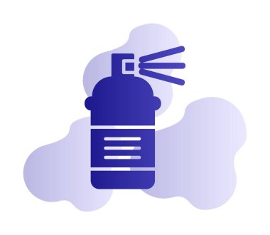 Boya spreyi simgesi, vektör illüstrasyonu 