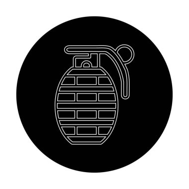 El bombası simgesi, vektör illüstrasyonu