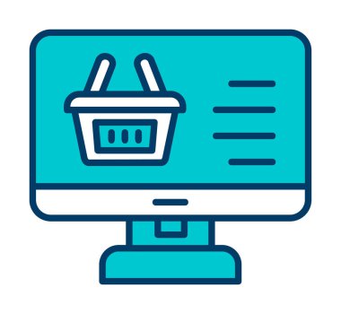 çevrimiçi alışveriş vektörü tasarımı                        