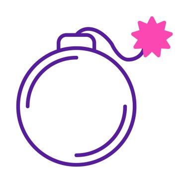 karikatür bombası, vektör illüstrasyonu