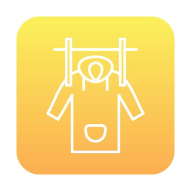 Islak Ceket Ağı simgesi, vektör illüstrasyonu