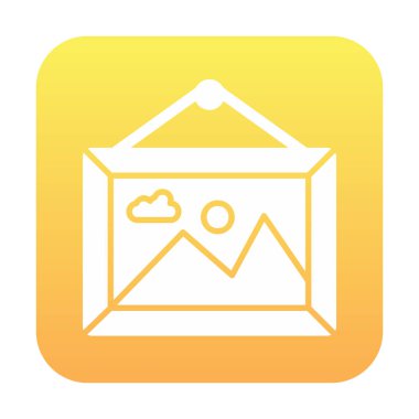 Doğa web simgesi, vektör illüstrasyonu 