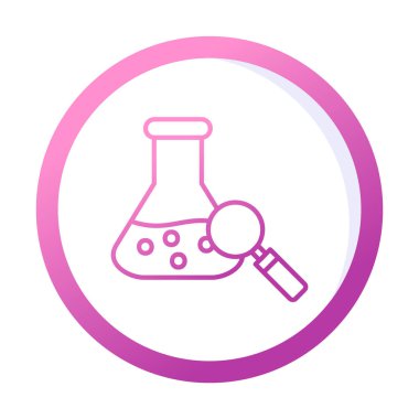 Araştırmacı simgesi beyaz arkaplanda izole edildi 