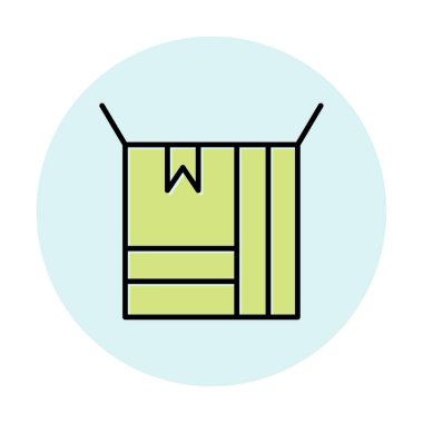 kutusu simgesini açın. vektör çizim                                      