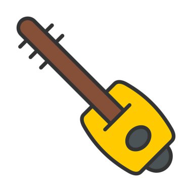 Shamisen vektör simgesi tasarımı