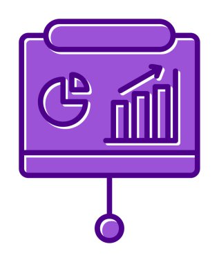 Sunum, iş istatistikleri ve pasta grafik ikonlu veri analizleri. iş analizleri, analizler, istatistikler, pasta grafiği