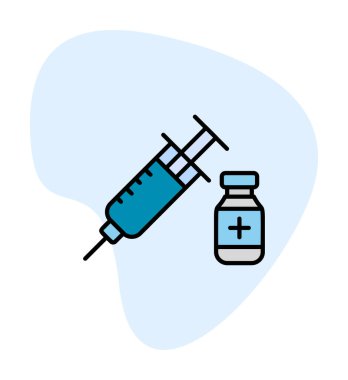 Basit insülin simgesi, vektör illüstrasyonu