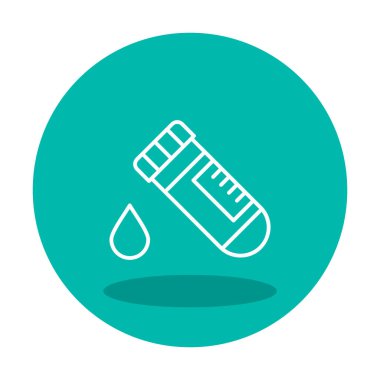 Kan Test Ağı simgesi, vektör illüstrasyonu