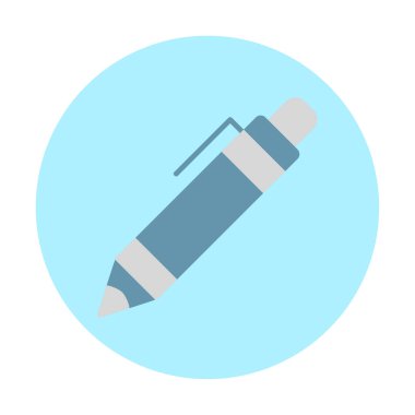 Kalem simgesi, vektör illüstrasyonu. düz tasarım biçimi 