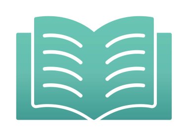 Basit düz ağ Açık Kitap simgesi  