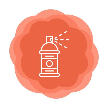 Boya spreyi simgesi, vektör illüstrasyonu 