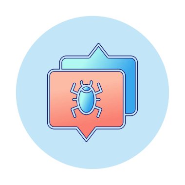 Hata vektör illüstrasyonlu Konuşma Baloncuğu