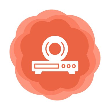 CD çalar simge vektör çizim