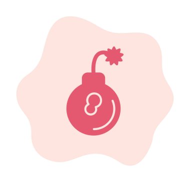 Bomba simgesinin vektör illüstrasyonu