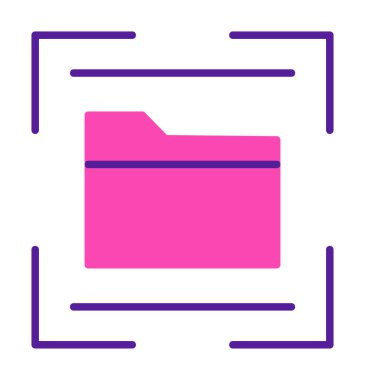 Basit Dizin Tarayıcı simgesi çizimi 