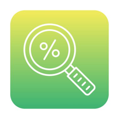 İndirimli Arama ikonu vektör illüstrasyonu