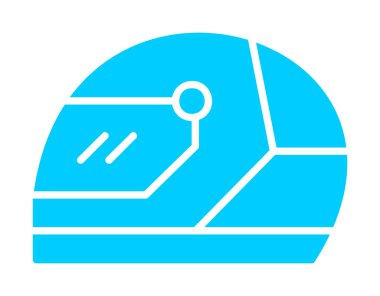 Kask simge vektör çizim yarış                 