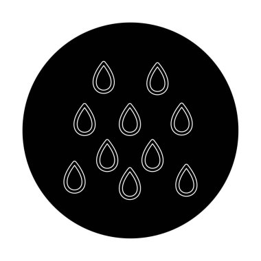 yağmur simgesi, vektör illüstrasyonu  