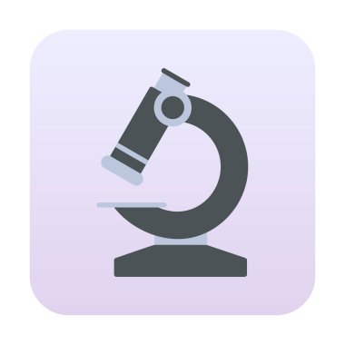  Mikroskop. simge vektör illüstrasyon tasarımı