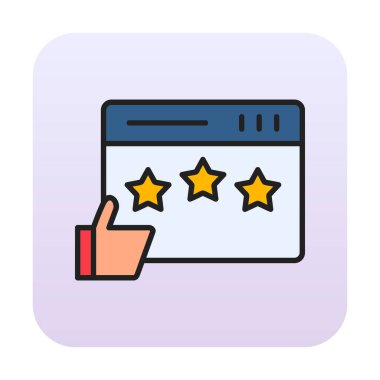  İmza simgesi vektör illüstrasyonunu gözden geçir 