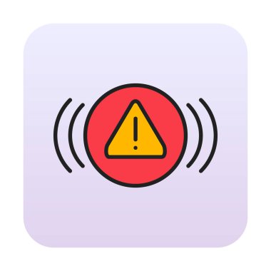 uyarı işareti simgesi, vektör illüstrasyonu  