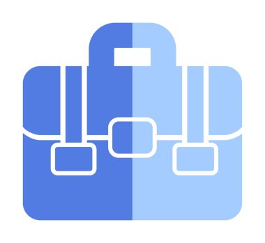 Çanta. Web simgesi basit illüstrasyon  