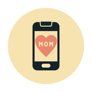 akıllı telefon simgesi, vektör illüstrasyonu basit tasarım