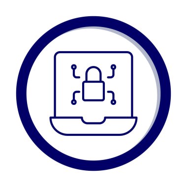 Basit düz Ransomware bilgisayar simgesi