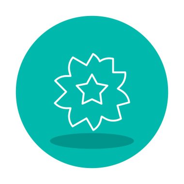 Sakura çiçek simgesi, vektör illüstrasyonu 