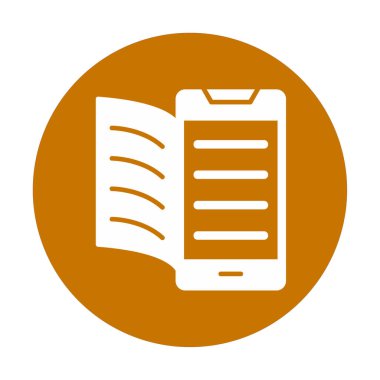 Dijital Kitap simgesi vektör illüstrasyonuName