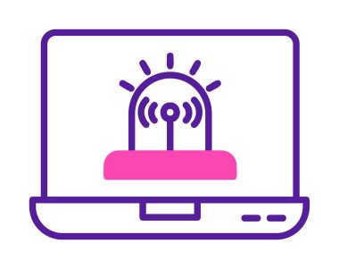 Basit Yazılım simgesi, vektör illüstrasyonu