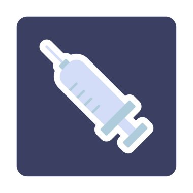 tıbbi şırınga ikonu vektör çizimi 