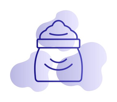 Şeker düzlüğü simgesi, vektör illüstrasyonu  