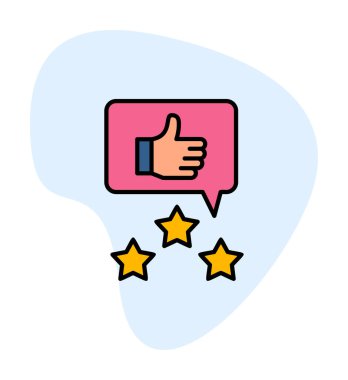  İmza simgesi vektör illüstrasyonunu gözden geçir 