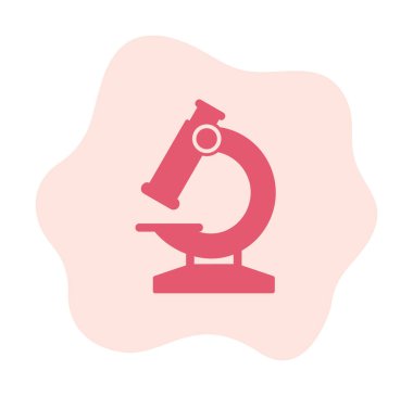  Mikroskop. simge vektör illüstrasyon tasarımı