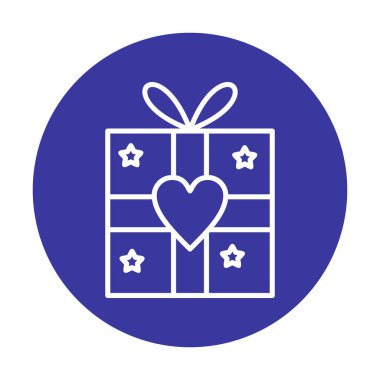 hediye kutusu ikon vektör çizimi tasarımı 