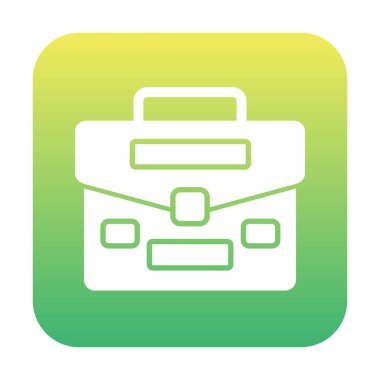 Çanta. Web simgesi basit illüstrasyon  