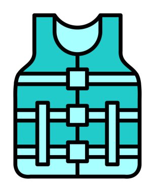 Emanet yelek kutsal kişilerin resmi, vektör çizim 