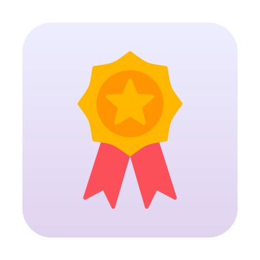  Ödül satırı ikon vektör illüstrasyonu  