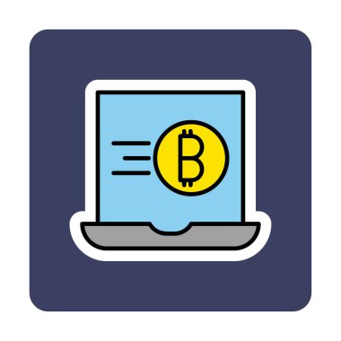 dizüstü bilgisayar simgesi, vektör illüstrasyonu basit tasarım