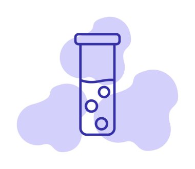 test tüpü modern simge vektör çizimi