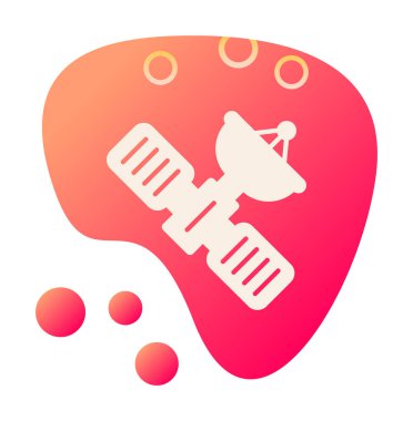 Uydu vektör çizimi, simge ögesi biçimi                     