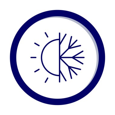 Hava durumu simgesi, vektör illüstrasyonu 