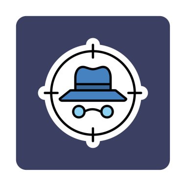 hedef simge, vektör illüstrasyonu basit tasarım