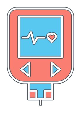 Grafik basit Glucometer resim tasarımı