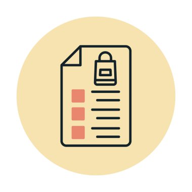 Alışveriş listesi simgesini, illüstrasyon vektör 