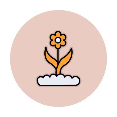  yaratıcı çiçek ikonu çizimi tasarımı