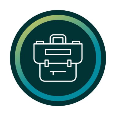 Çanta. Web simgesi basit illüstrasyon  